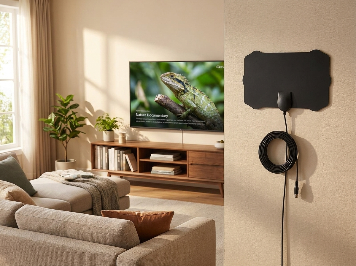 Indoor Satellite HDTV Antenna lifestyle