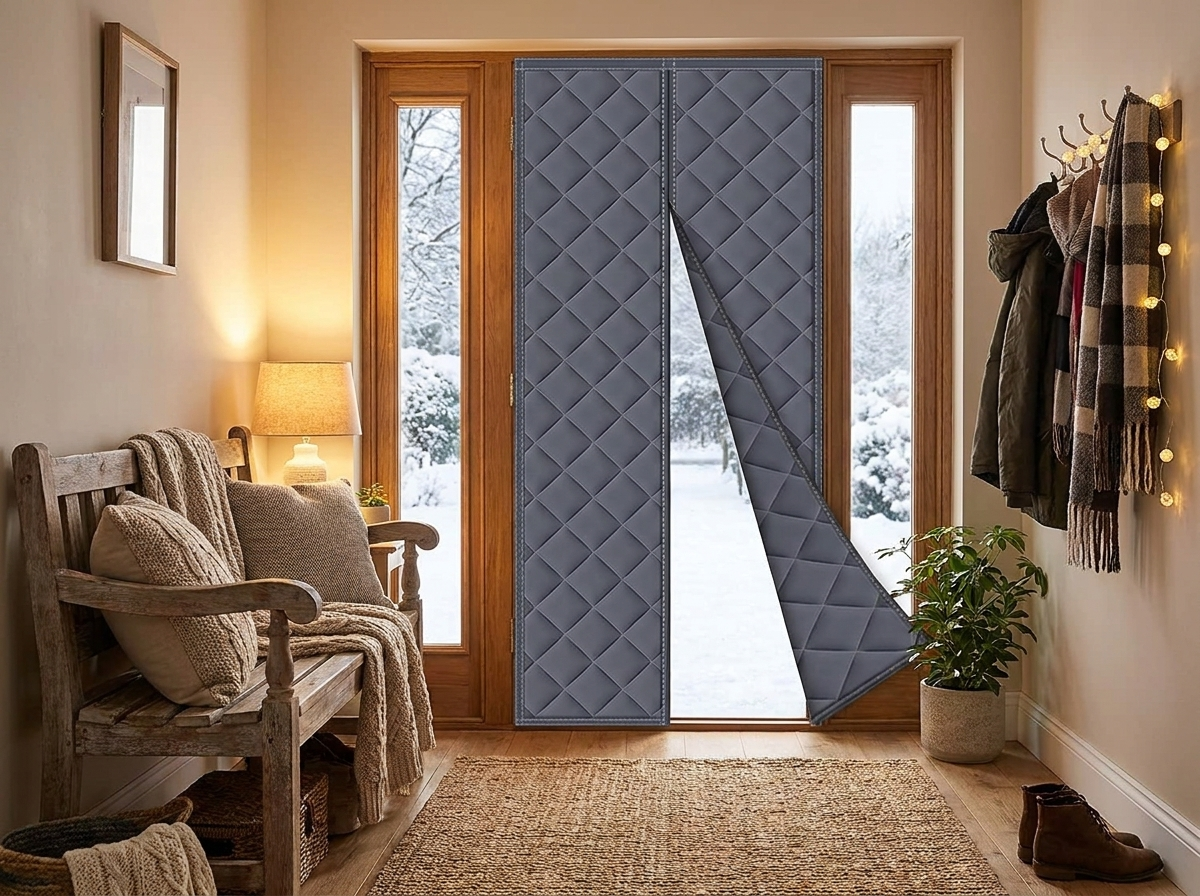 Magnetic Thermal Door Insulation Curtain lifestyle