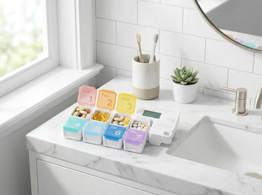 Smart Electronic Weekly Pill Organizer lifestyle