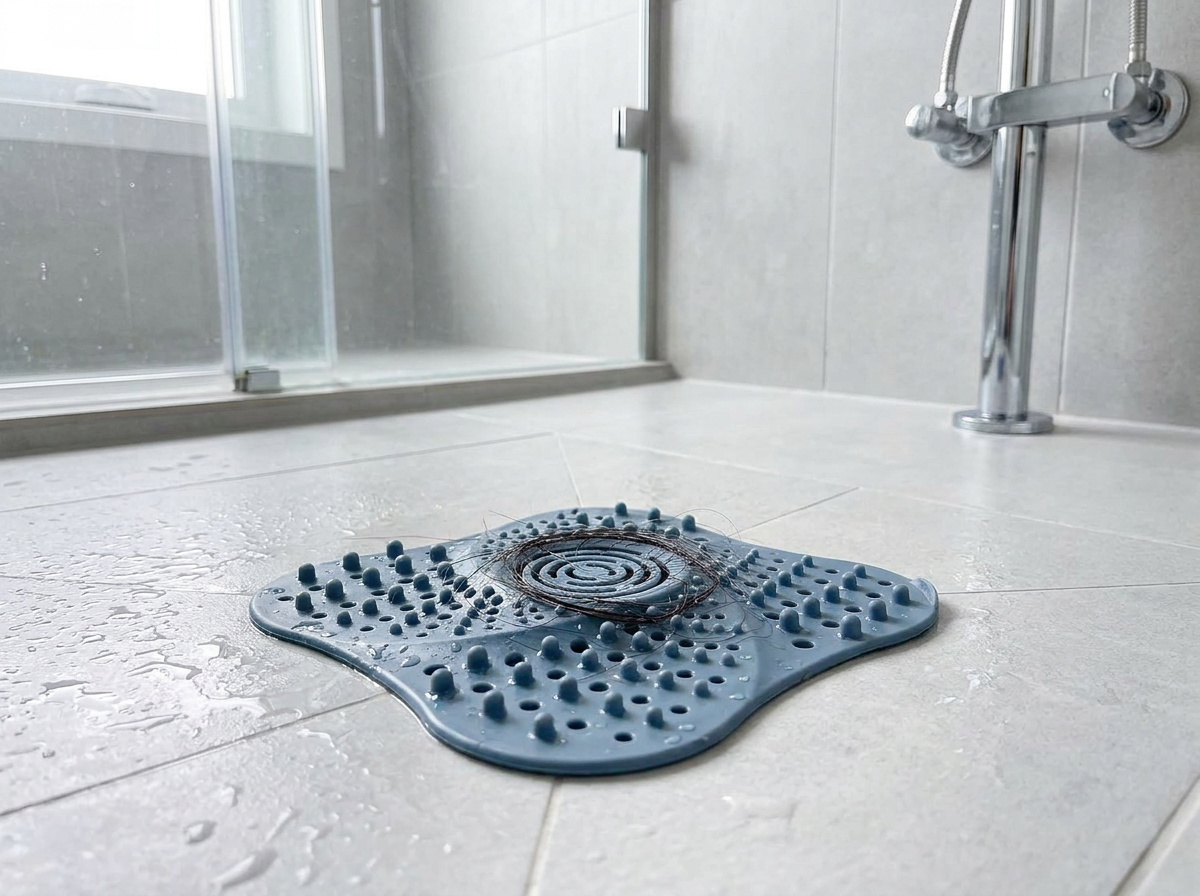 Anti Blocking Spiral Shower Drain Hair Catcher lifestyle