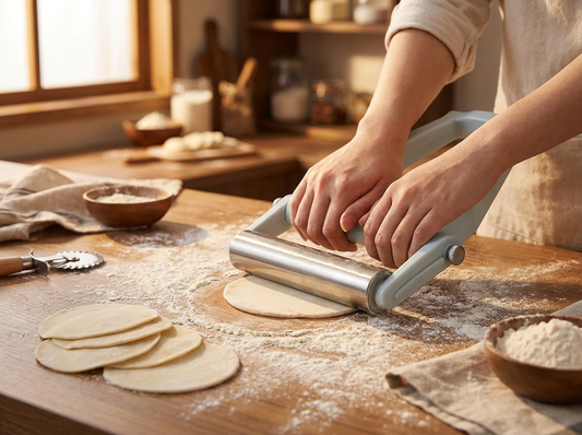 Stainless Steel Adjustable Handheld Rolling Pin lifestyle