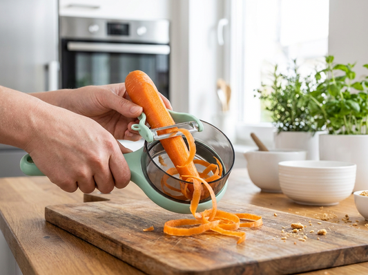 Ergonomic Storage Vegetable Peeler lifestyle