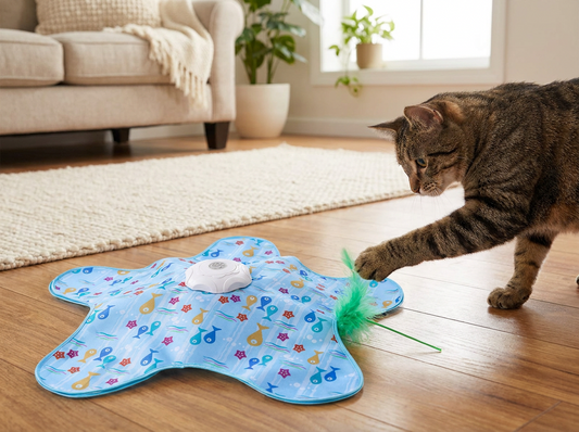 Automatic Hide and Seek Interactive Cat Toy lifestyle