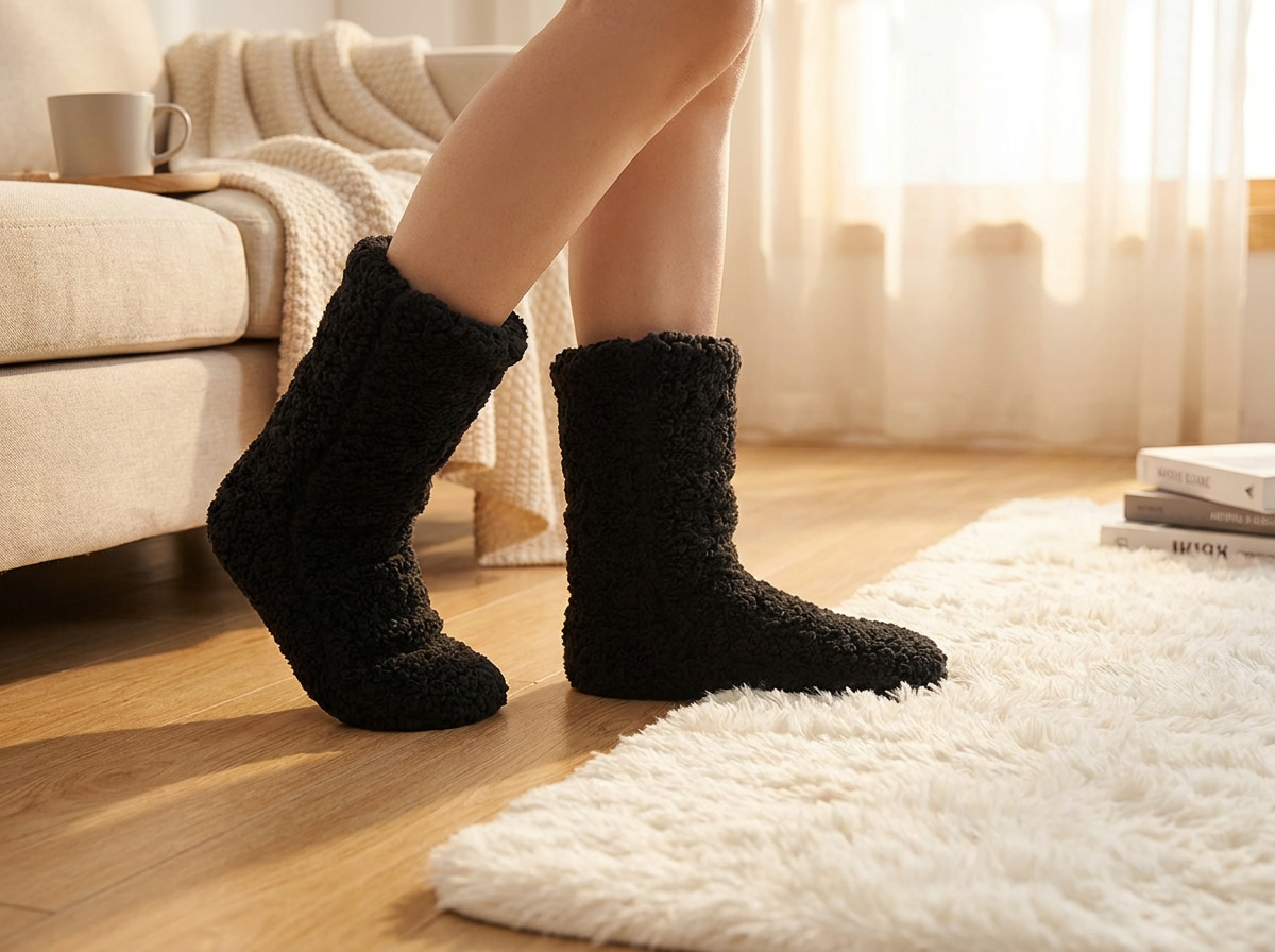Winter Plush Indoor Warm Socks lifestyle