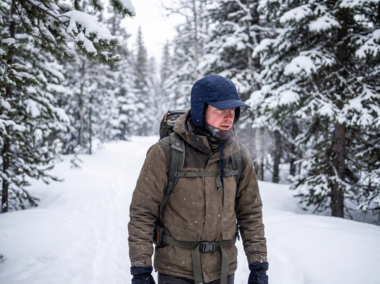 Winter Bomber Hat with Ear Flaps lifestyle
