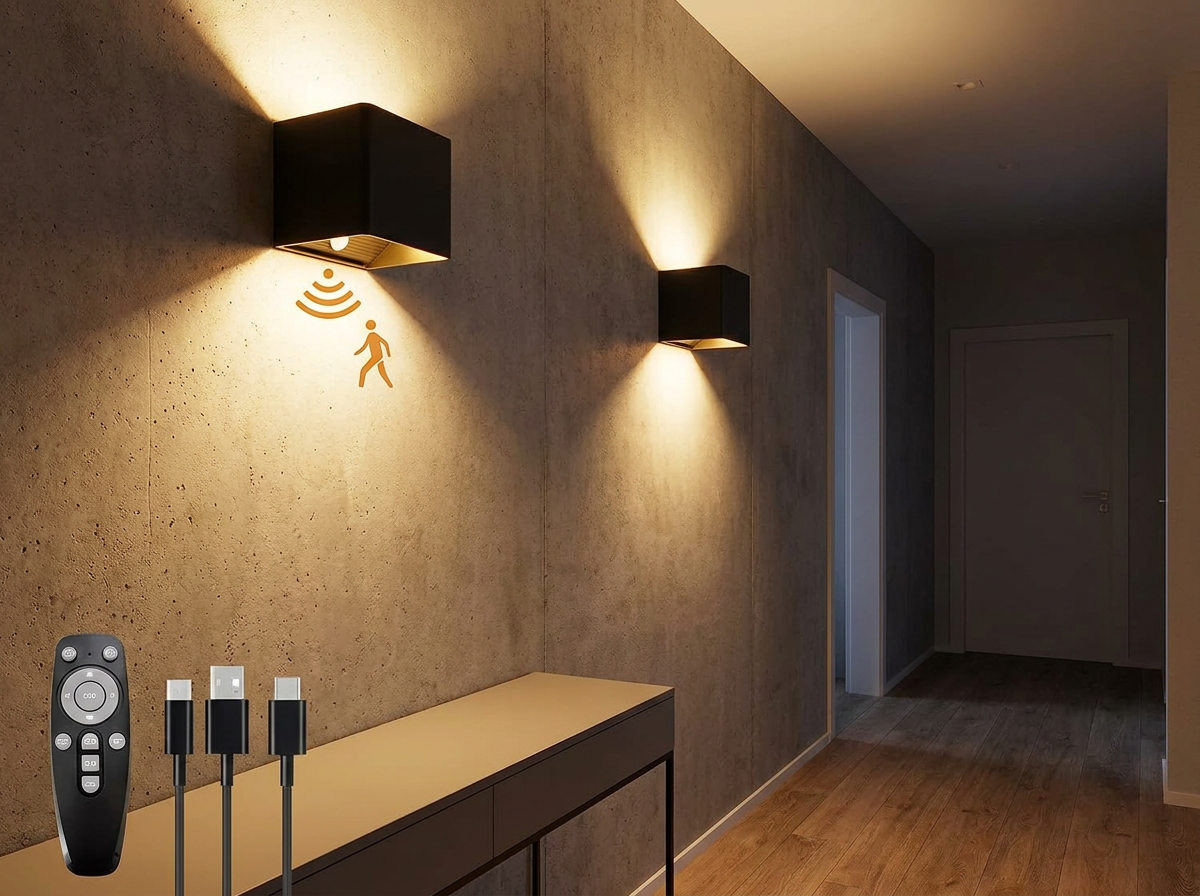 Indoor Wall Light with Motion Sensor and Remote Control lifestyle