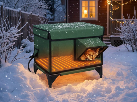 Heated Outdoor Cat House for Winter lifestyle