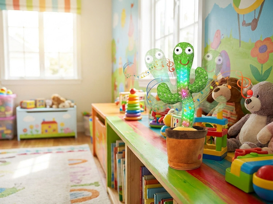 Sound-Reacting Dancing Cactus Toy lifestyle