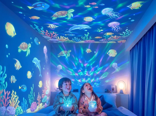 Children's Night Light and Ocean Projection Lamp lifestyle