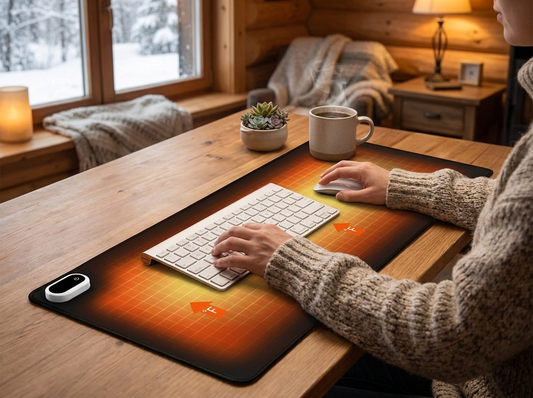 Heated Desk and Mouse Pad lifestyle