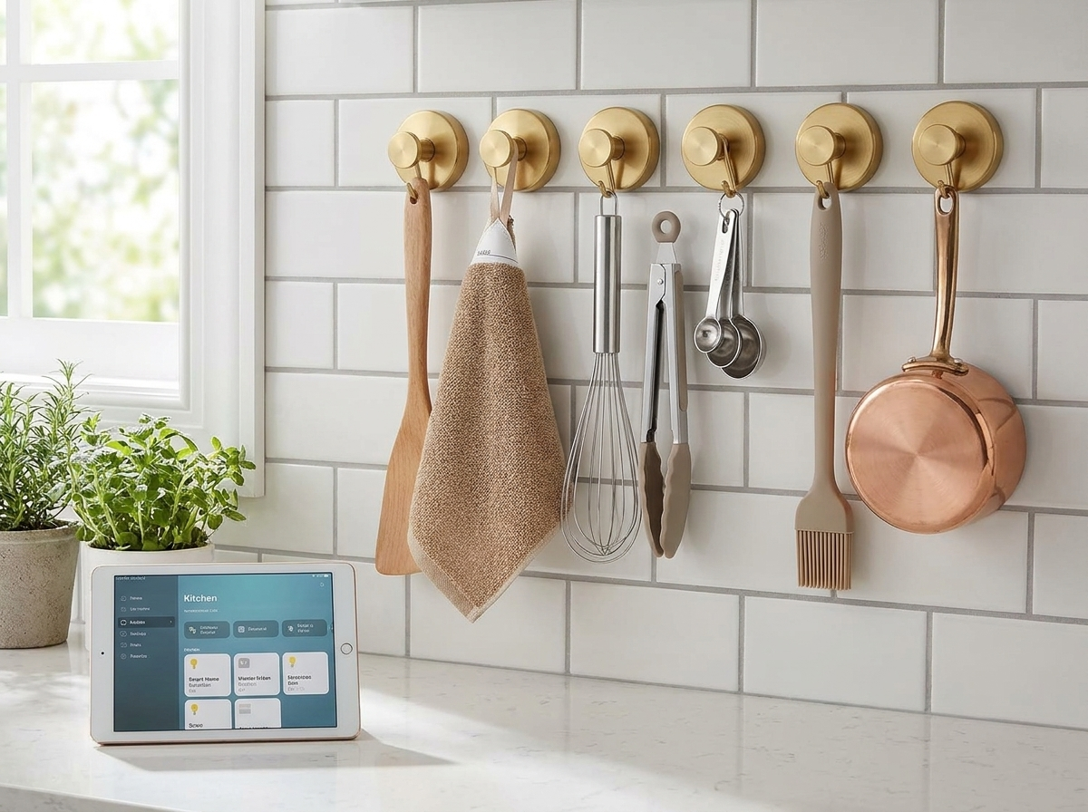Twist-Lock Suction Cup Wall Hooks lifestyle
