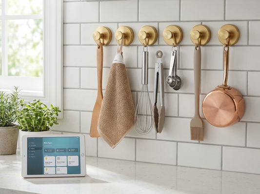 Twist-Lock Suction Cup Wall Hooks lifestyle