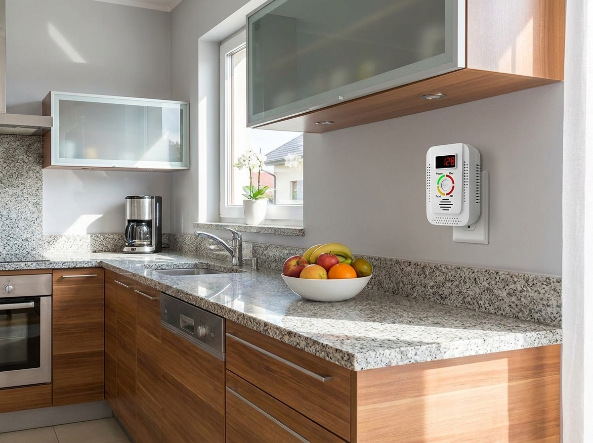Plug-In Household Gas and CO Detection Unit lifestyle