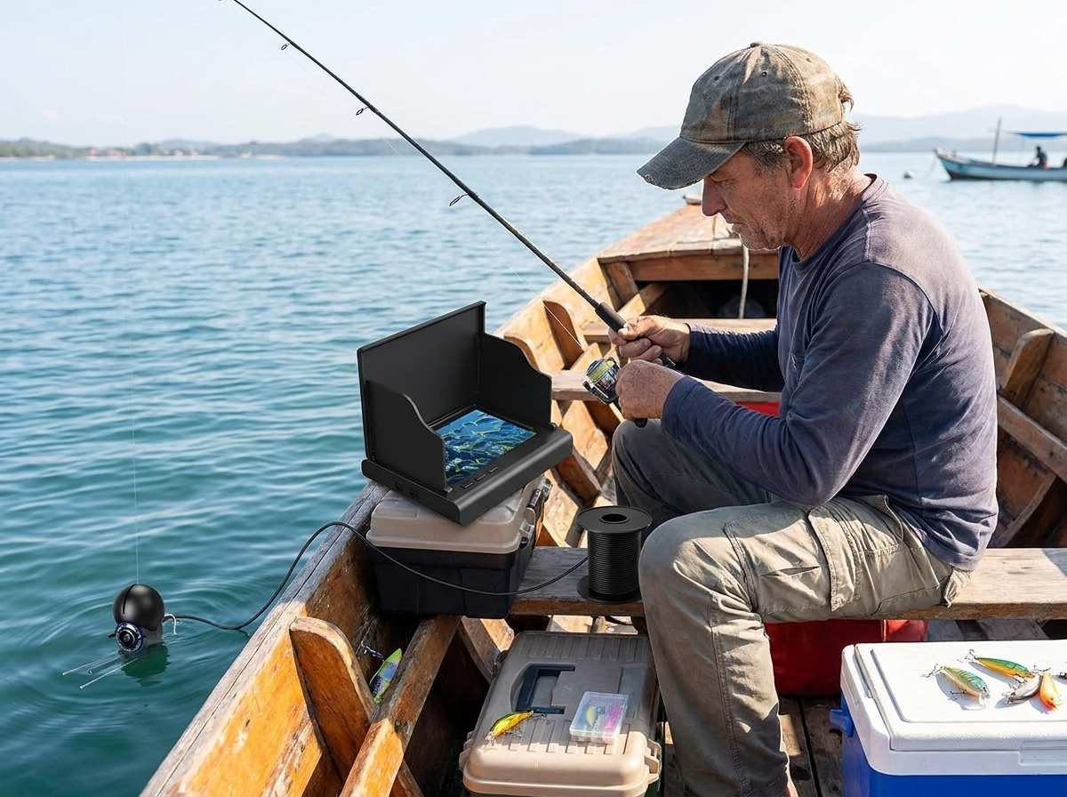 Portable Fish Finder Underwater Fishing Camera lifestyle