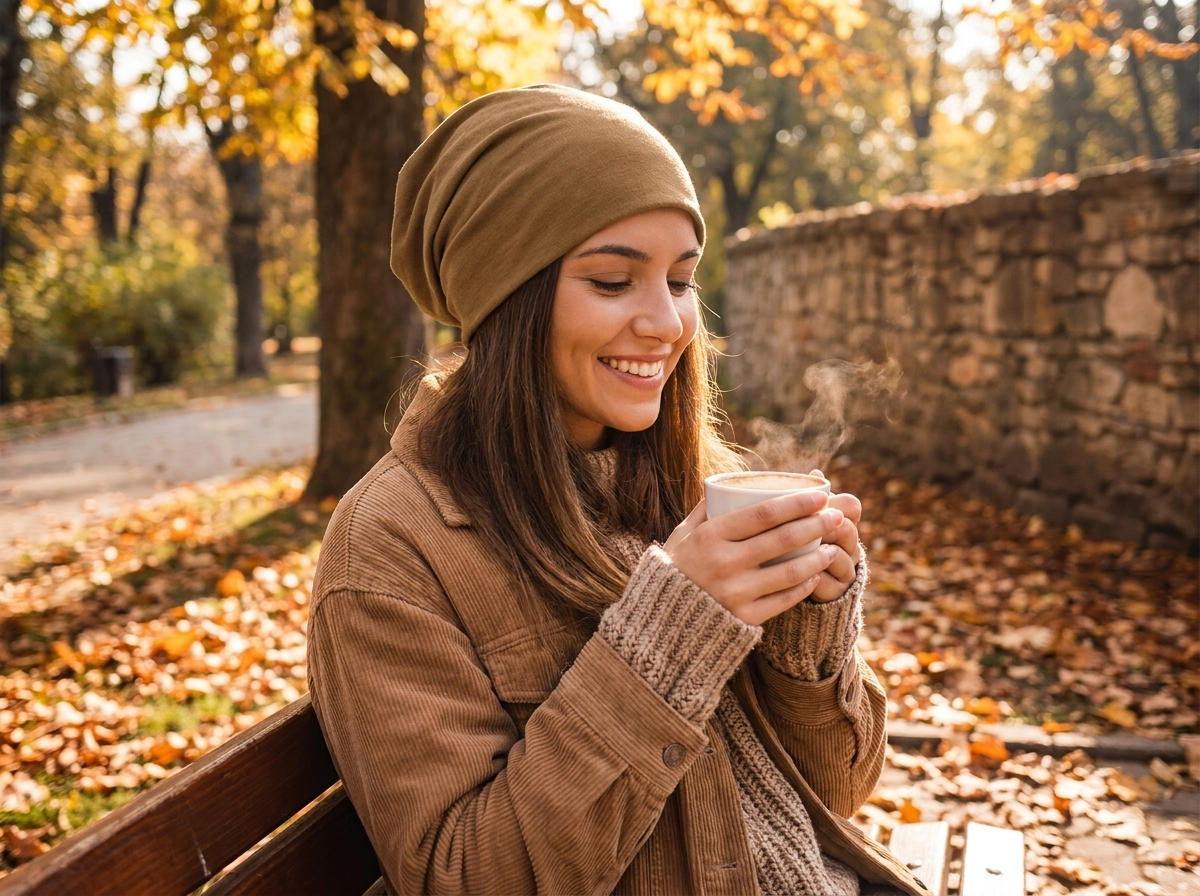 Cozy Slouch Hat Beanie Cap lifestyle