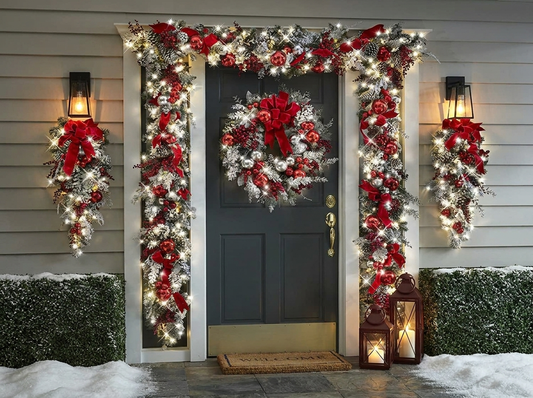 Christmas Door Decorations lifestyle