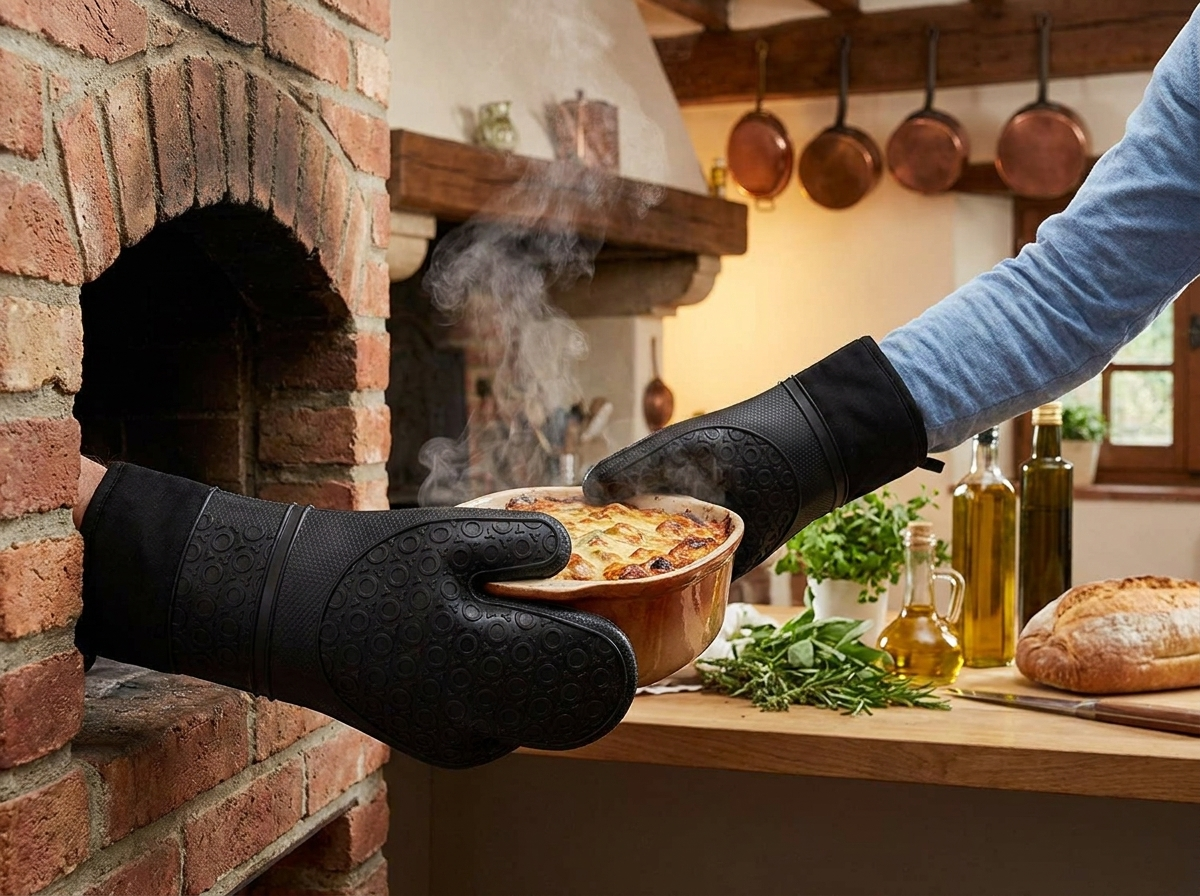 Heat-Resistant Oven Gloves lifestyle