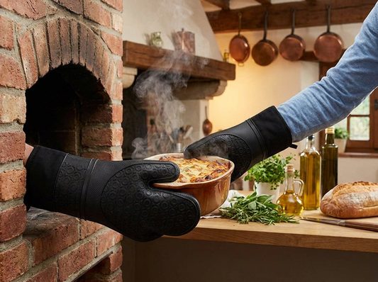 Heat-Resistant Oven Gloves lifestyle