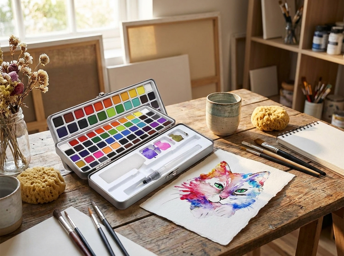 Watercolor Paint Set lifestyle