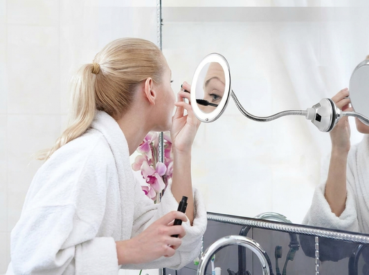 LED 10x Magnifying Mirror lifestyle