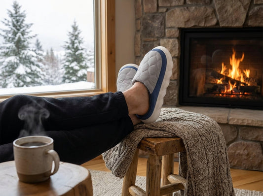 Waterproof Warm Winter Slippers for Men lifestyle