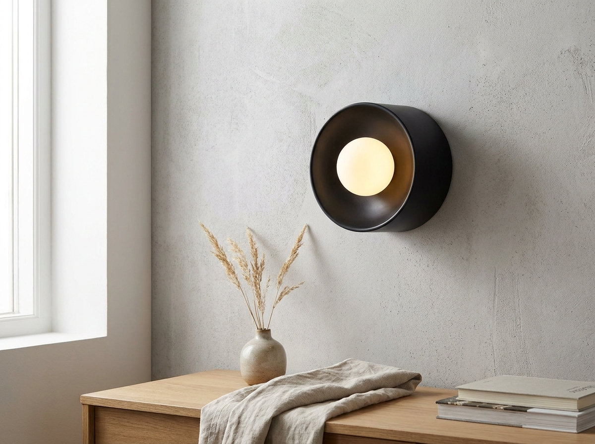 Nordic Modern Black Wall Lamp lifestyle