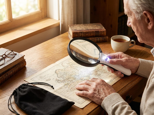 Large Magnifying Glass with Light lifestyle