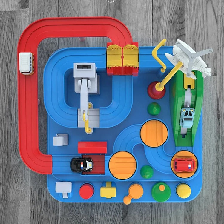 Children's Mechanical Vehicle Track Game
